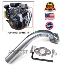 Exhaust Header pipe for Honda GX100, Honda GC160, Honda GC190