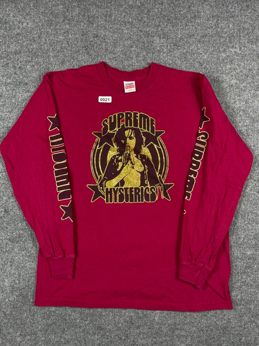 Supreme × HYSTERIC GLAMOUR Long sleeve T-shirt M cotton RED Supreme × HYSTERIC GLAMOUR Long sleeve T-shirt M cotton RED