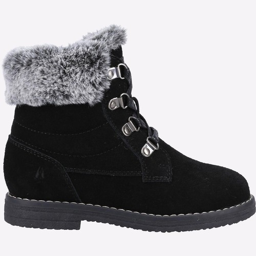 Hush Puppies Florence Junior Water-Resistant Casual Fashion Lined Boots Black