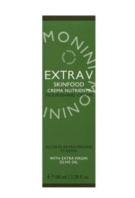 Monini Extra V Skinfood Nourishing Cream Organic Extra Virgin Olive Oil 3.38 Oz