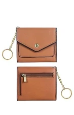 Gostwo Genuine Leather Wallet Smooth Brown Small