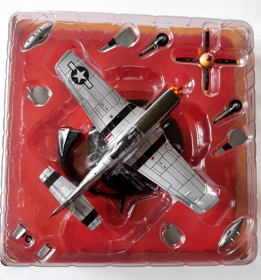 N55 ) Die Cast 1/72 Avion North American P-51D Mustang C.Elwood Chuck Yeager - Photo 1/1