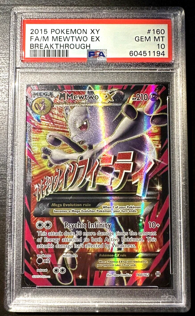 Mavin Pokemon Card Mega Mewtwo EX PSA 10 64/162 2015 Rare Full