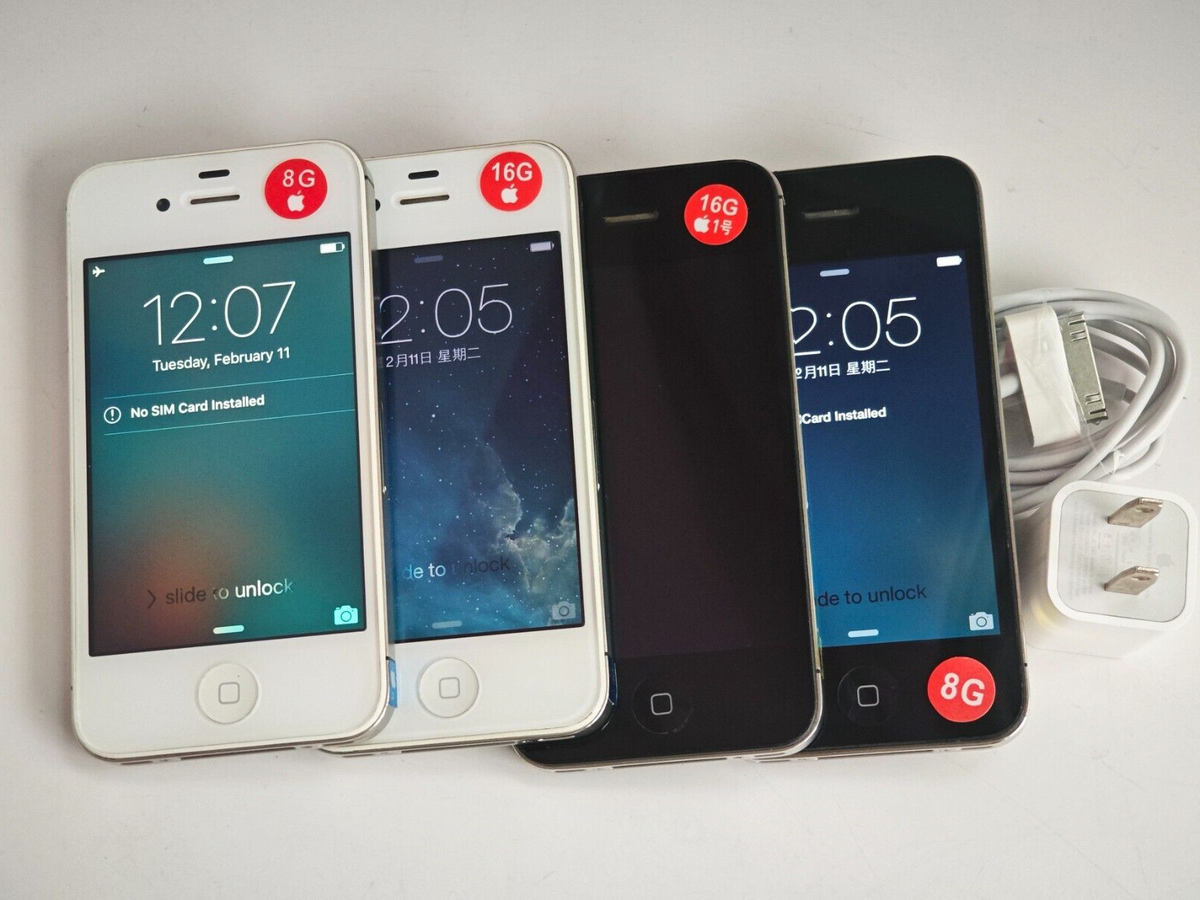 iPhone 4 Black 32GB (4Sでなく、その一つ前のモデル　4 ) Apple iPhone 4S 32GB Black Factory Unlocked : Amazon.in: Electronics