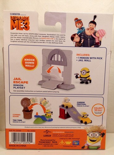 Despicable Me 3 MINIONS Jail Escape Playset I'm A Thinking Toy - Picture 2 of 3