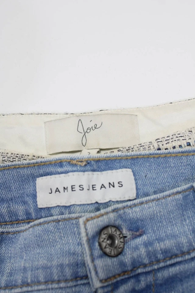 James Jeans Joie женщин хлопок бедствия джинсовой ткани платье шорты синий размер 2 25 лот 2 - Изображение 3 из 3