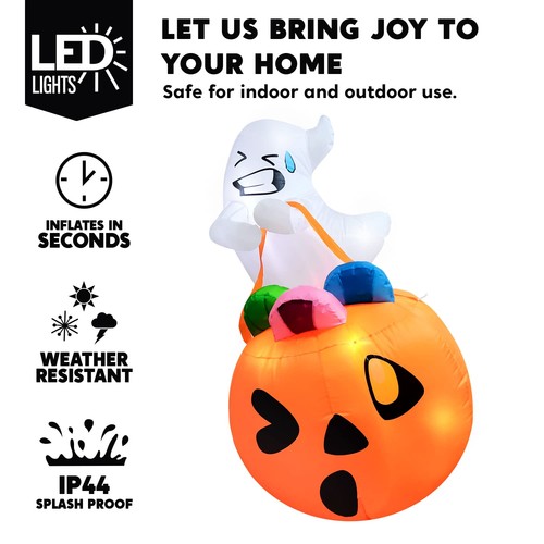 Lindo inflable Joiedomi 5 pies de alto Halloween decoraciones exteriores... - Imagen 5 de 9