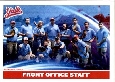 2021 Florence Y'alls Team Issue #37 Front Office Staff Dave DelBello Aaron Luken