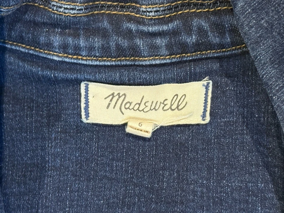 Mono ajustado de mezclilla para mujer Madewell en lavado Stanwick talla 6 Foto 3 de 4