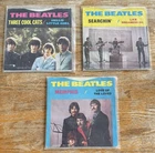 Beatles Colored Vinyl With Picture Sleeves 45rpm (Lot Of 3)