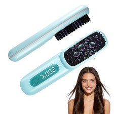 Go Brush Pro 2026, Portable Straightener Brushs for Travel, with LCD Temperat...