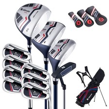 Men's Complete Golf Club Set Golf Club Package Set incl 460CC w/ Rain Hood