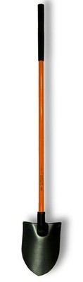 NUPLA Non-Conductive Round Point Shovel, 48'' Handle 76245