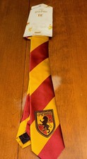 Harry Potter Gryffindor Tie House Crest Logo Colors Necktie Costume 48" NEW