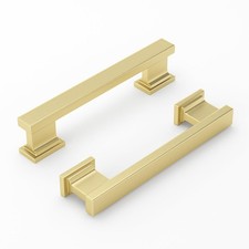 10 Pack 3 Inch Gold Solid Cabinet Handles Rust Resistant Kitchen Cabinet Hand...