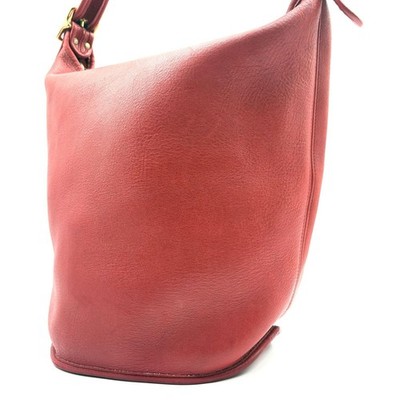 Old Coach 9085 Red Leather Bucket Duffle Shoulder Bag Vintage | eBay