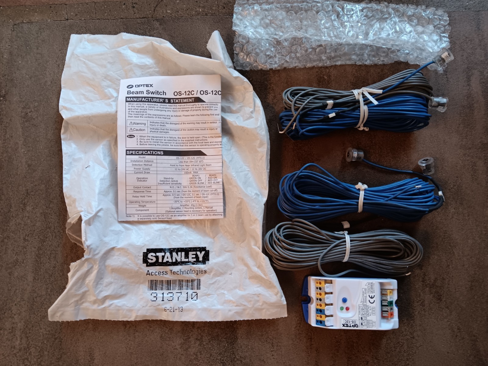 Optex Dual safety Beams