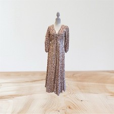 Elegant leopard Print Maxi Dress