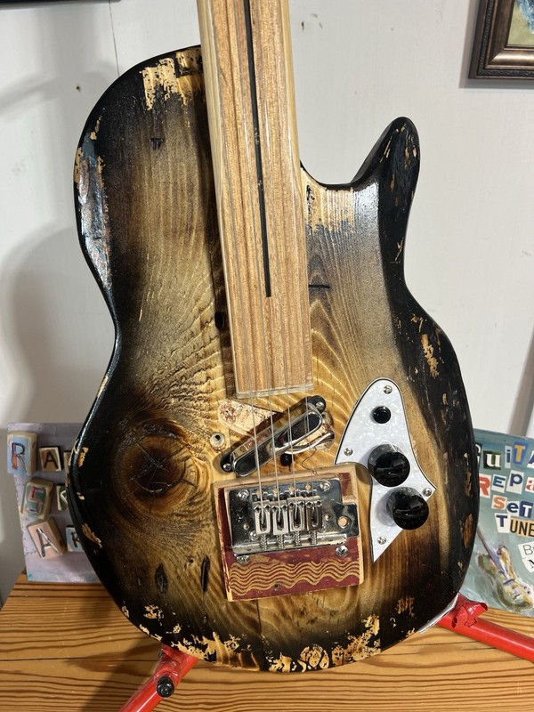 Xc Ski Fretless Guitar 4 String Barncaster Partscaster Junkcaster Ratocaster