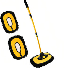 Upgrade Car Wash Brush Mop with Long Handle,Microfiber Mitt Car Cleaning Supplie