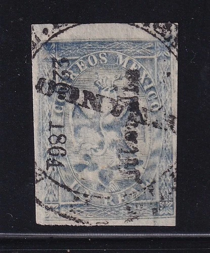 udq21 Mexico 1864 Morelia p.lll    220-1864  Sc#21a