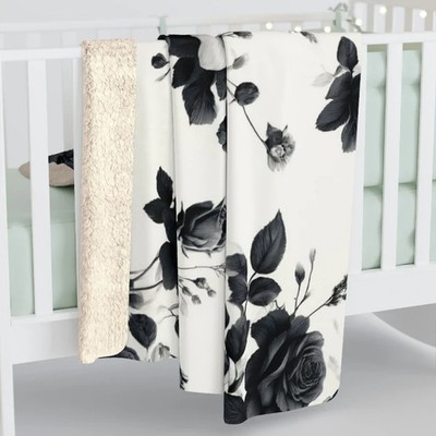 Simple Pleasures Sherpa Fleece Blanket Warm Comfort Decor