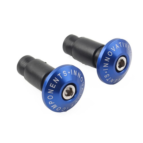 Kit de tapones de tapa de empuñaduras de manillar de pesas de extremo de manillar de 7/8"" para moto de tierra azul - Imagen 5 de 9