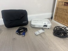 Epson Projector EB-S02H Model Number H534B With Remote, Cables And Storage Bag
