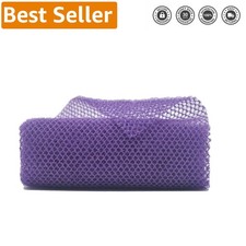 Quick-Dry Purple African Exfoliating Bath Sponge - Dual-Sided for Ultimate Clean