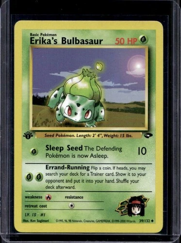 2000 Pokemon Gym Challenge 1st Edition Erika's Bulbasaur #39/132