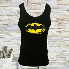 NWT BATMAN CLASSIC LOGO SUPERHERO COMICS MEN'S SLEEVELESS TANK TOP