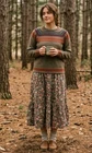 Sol Alpaca Womens Baby Alpaca & Silk Pullover Sweater XL Fair Isle Folkloric Out