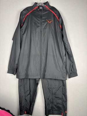 Nike Basketball Flight Tracksuit Mens 3XLT Black Red Jacket Pants Sweatsuit