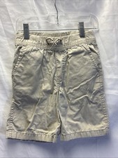 Youth Boys Nautica Light Khaki Shorts Cotton Drawstring Size 6