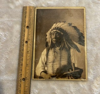 Vintage CABINET CARD PHOTO CHIEF RED CLOUD Oglala Lakota Native American