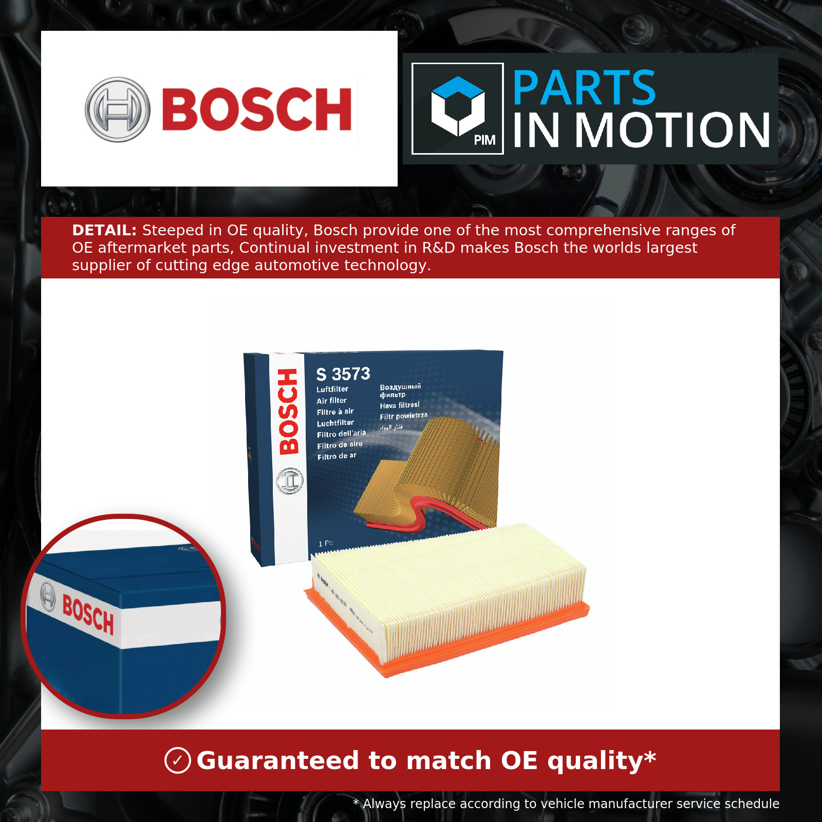 BOSCH-OE 1 457 433 573-OE Air Filter for NISSAN,RENAULT - Image 13