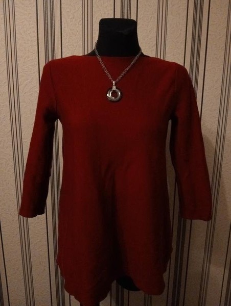 Women COS Sweater Red Wool 42