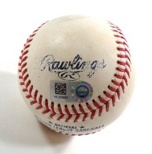 2023  Braves @ Nationals Game Used Baseball Dom Smith Walk Joey Meneses Single