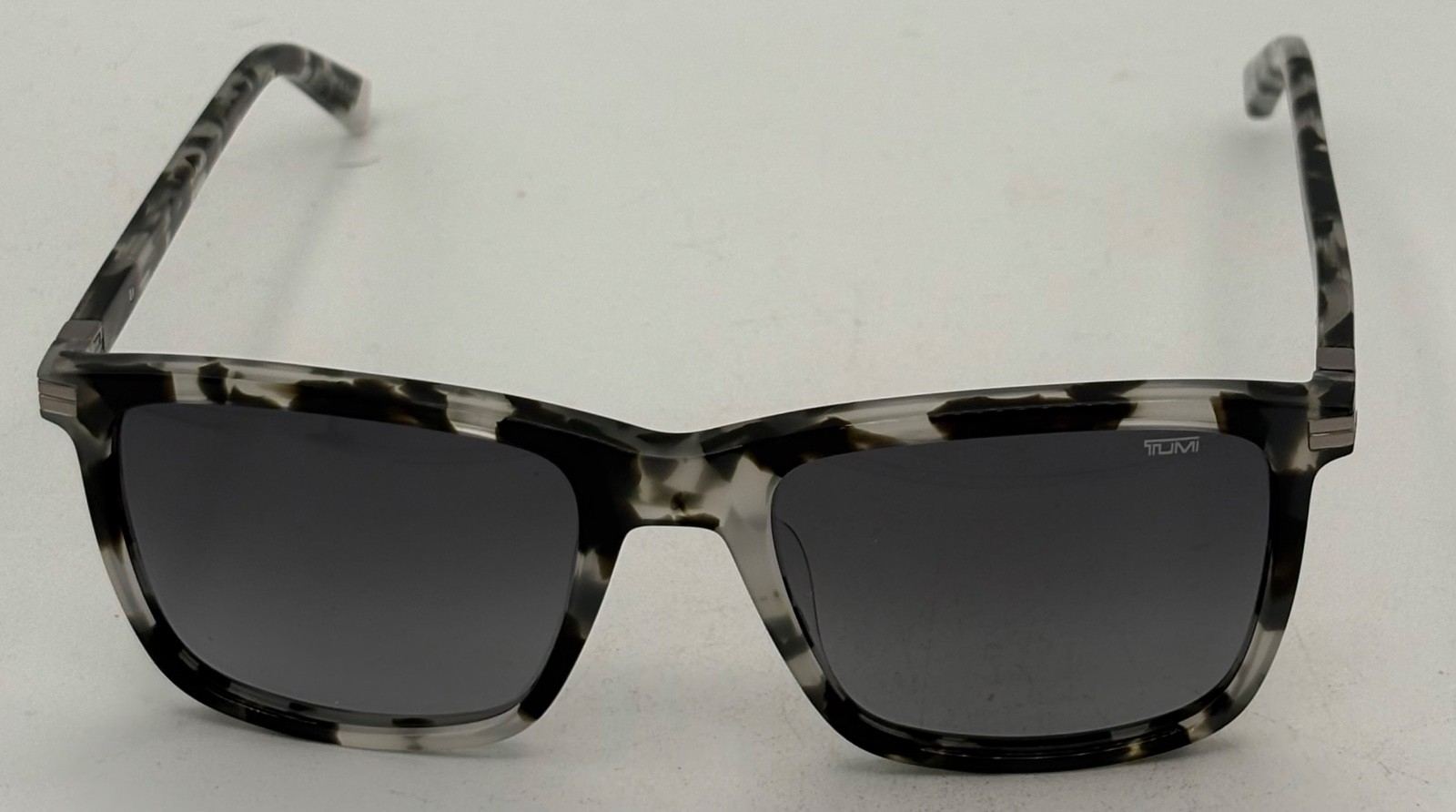 Tumi Mens Rectangle Multi Black Grey Mens Plastic Sunglass Smoke Lens STU 006 image 8