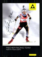 Kathrin Hitzer Autogrammkarte Originial Signiert Biathlon + A 246557