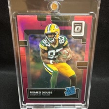 2022 Panini Donruss - Rated Rookie Romeo Doubs #235 Pink Prizm (RC)