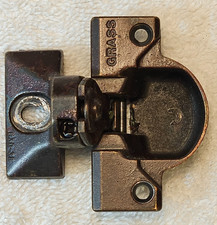 GRASS 830-38 Bronze Cabinet Hinge for 9/16" overlay on face frame cabinets