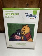 Disney Home Latch Hook Kit "Friends Forever" Pooh and Eyore New in Box