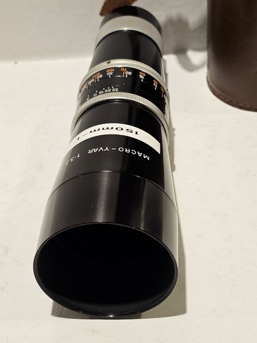 KERN Paillard MACRO YVAR 150MM F3.3 LENS 150/3.3 C Mount Bolex movie Lens - Picture 14 of 17