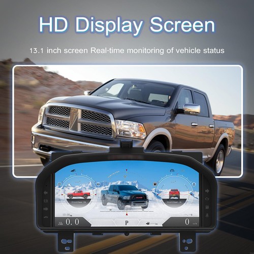 New Digital LCD Instrument Cluster Speedometer Dashboard For Dodge Ram 2013-2018 - Picture 4 of 15