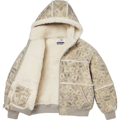 Supreme x MM6 Maison Margiela Hooded Shearling Bomber Jacket