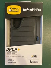 OtterBox Defender Pro Series Case and Holster For Samsung Galaxy S23 - Black NEW