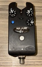 ✅Delkim EV PLUS Bite Indicator Twin Blue LEDs ~ Carp Pike Fishing ~ VGC