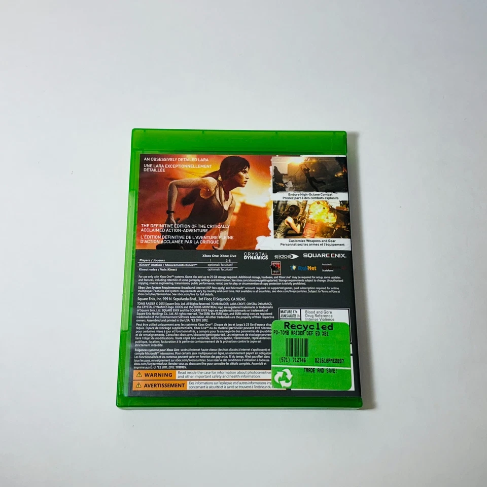 Tomb Raider -- Definitive Edition (Microsoft Xbox One, 2014) (Tested) - Image 3 of 3