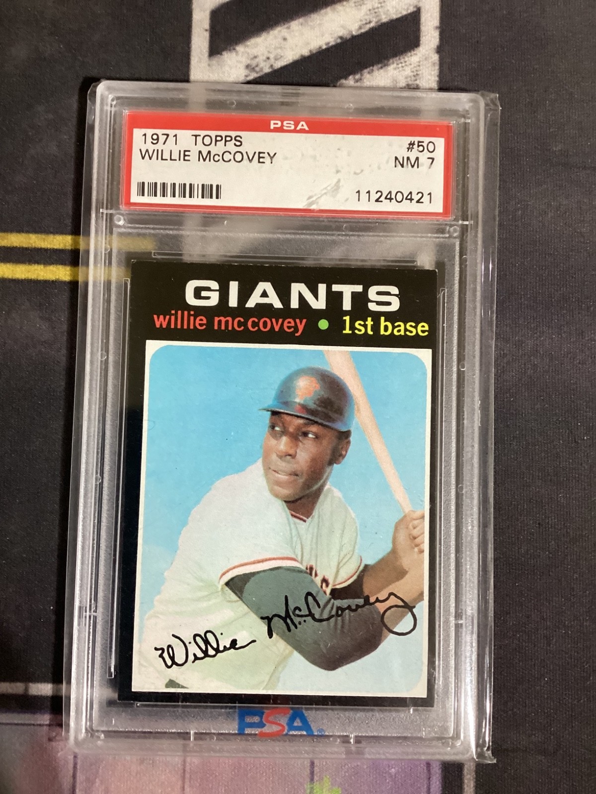 1971 Topps #50 Willie McCovey San Francisco Giants HOF PSA 7 NM